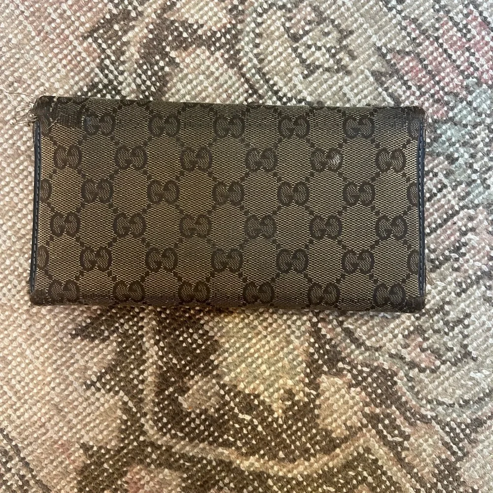 Vintage GG Canvas Continental Wallet !!! Authentic Gucci wallet !!! - Picture 12 of 13